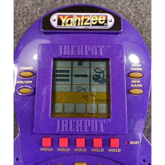 2 Vintage Handheld Games 2000 Radica Tetris - Yahtzee - Wheel of Fortune - Picture 9 of 10